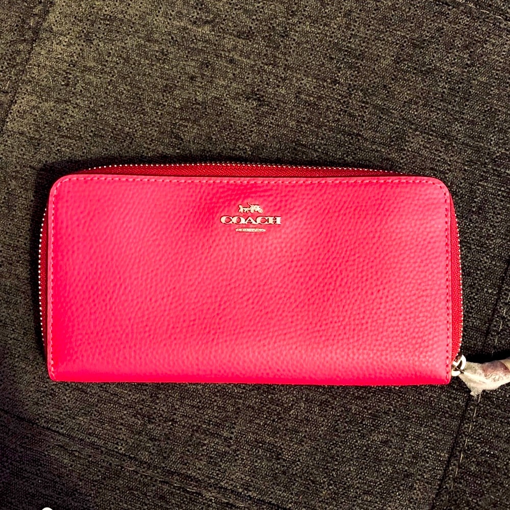 NWT Hot Pink coach wallet